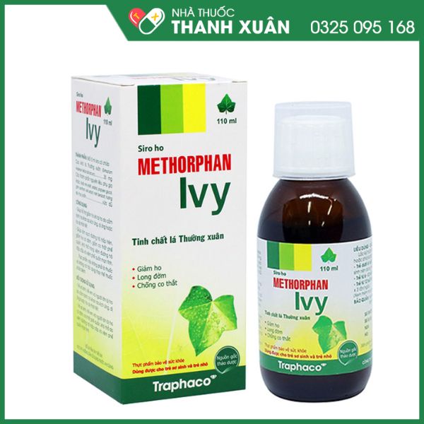 Siro Methorphan Ivy hỗ trợ giảm ho